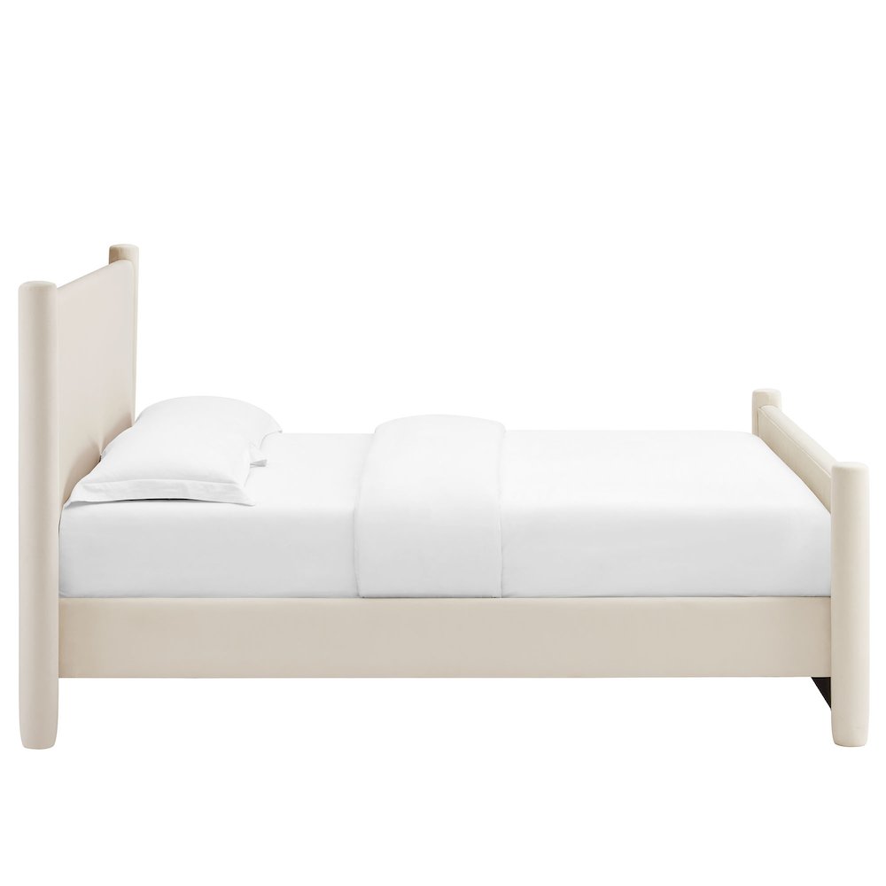 Rael Performance Velvet King Platform Bed