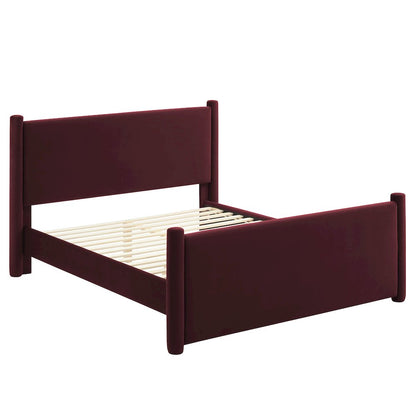 Rael Performance Velvet King Platform Bed