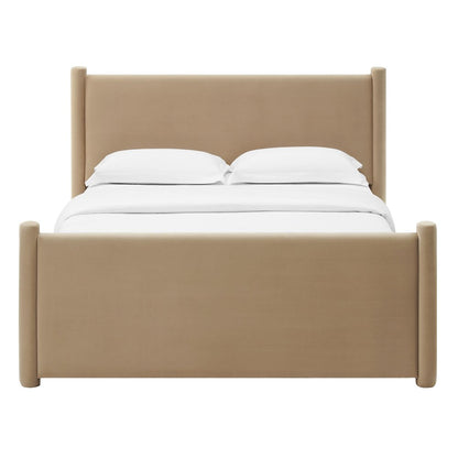 Rael Performance Velvet King Platform Bed