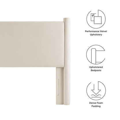 Rael Performance Velvet Twin Headboard