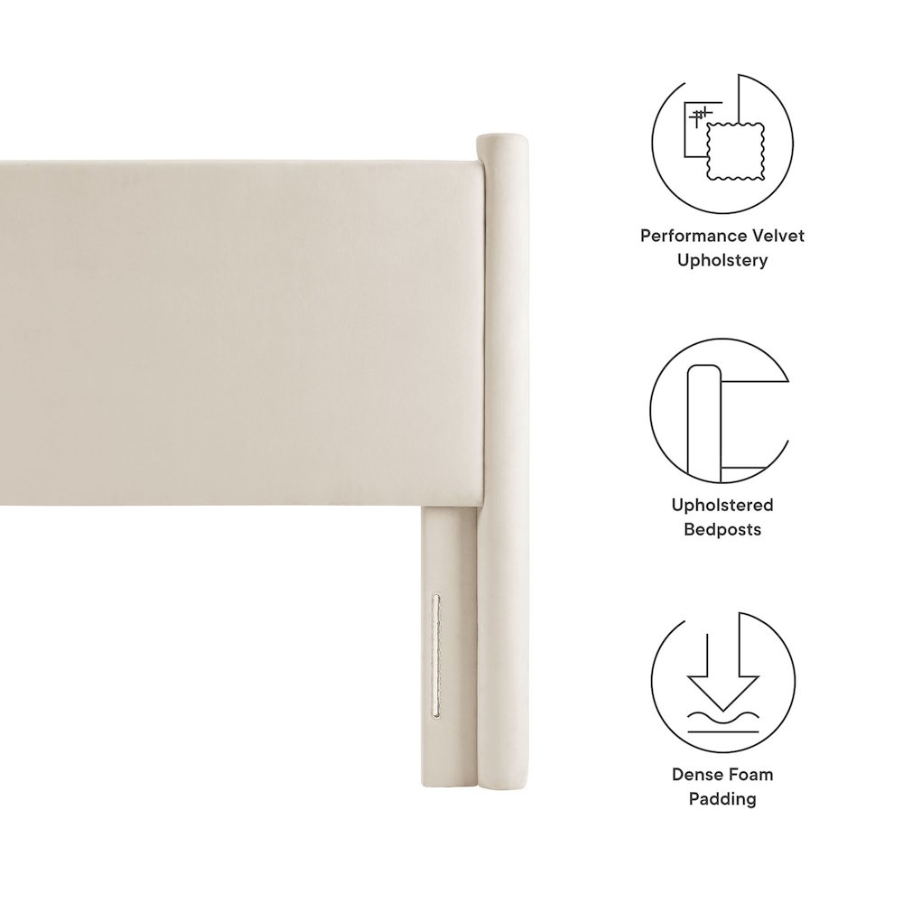 Rael Performance Velvet Twin Headboard
