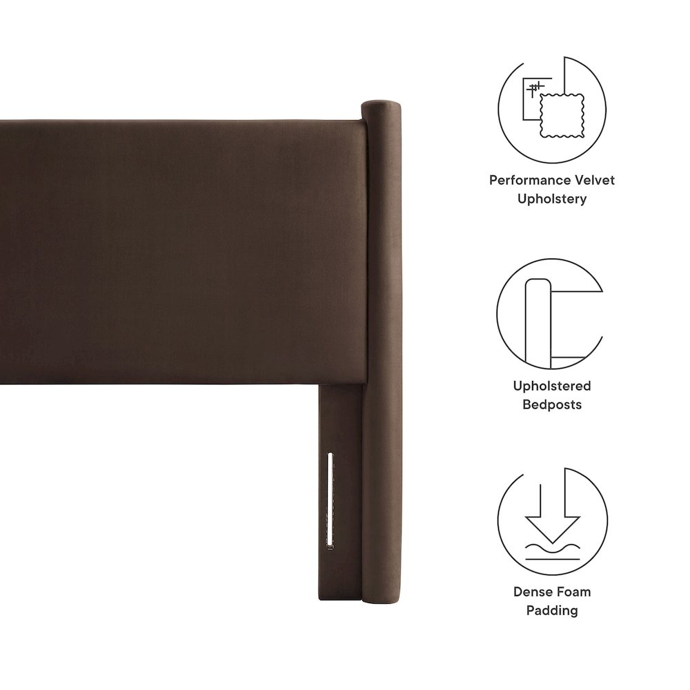 Rael Performance Velvet Twin Headboard