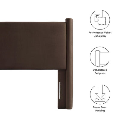 Rael Performance Velvet Twin Headboard