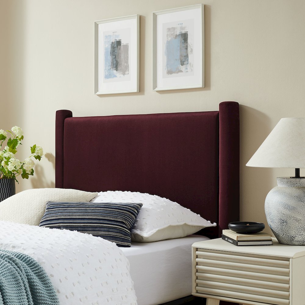 Rael Performance Velvet Twin Headboard