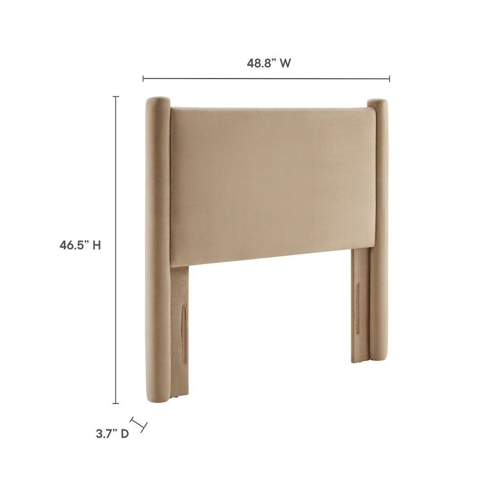 Rael Performance Velvet Twin Headboard