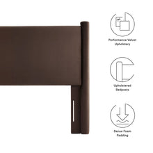 Rael Performance Velvet Queen Headboard
