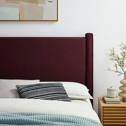 Rael Performance Velvet Queen Headboard