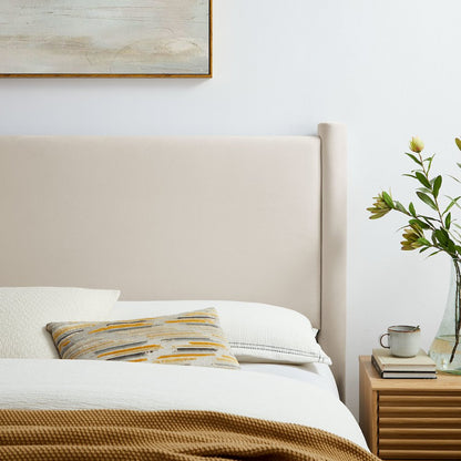 Rael Performance Velvet King Headboard