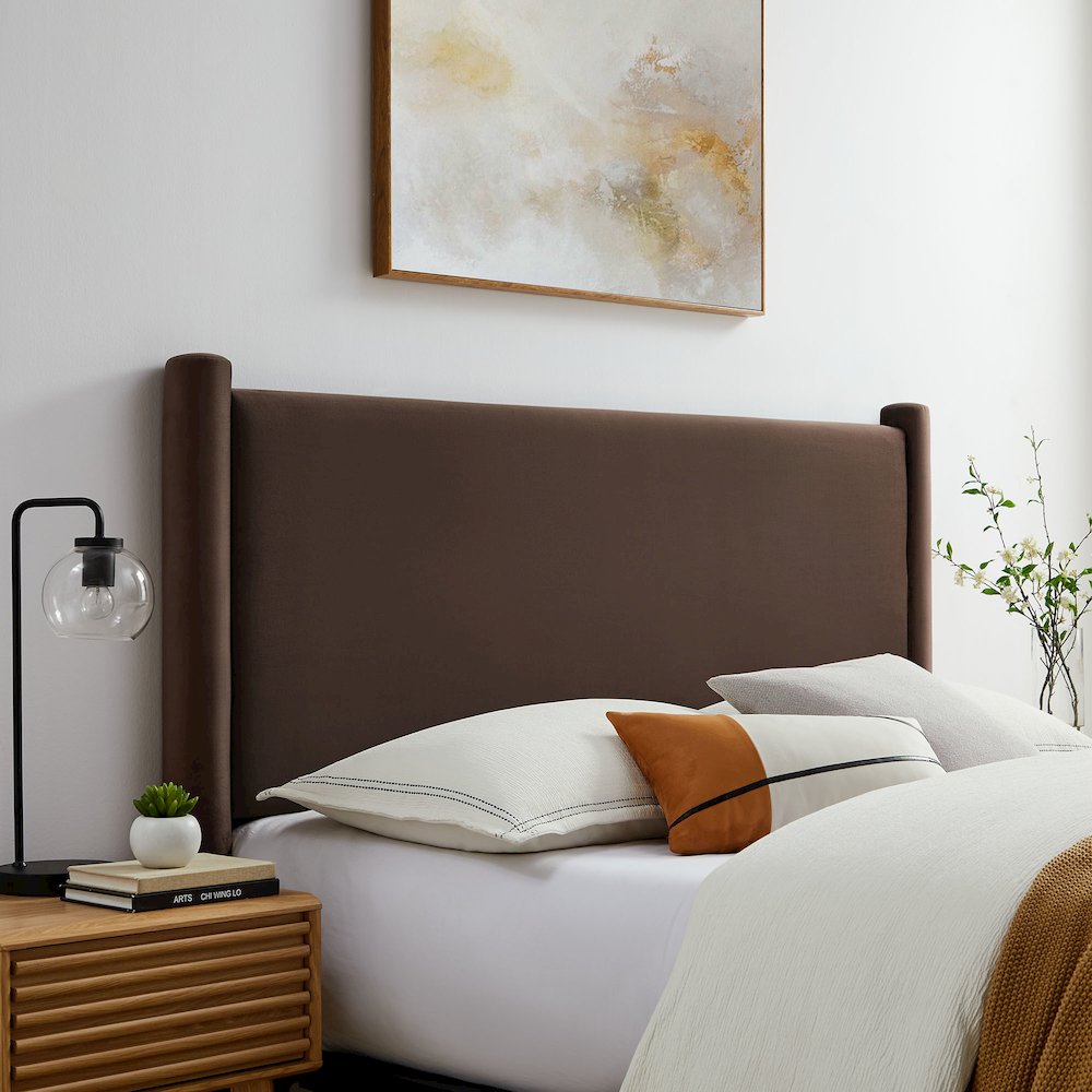Rael Performance Velvet King Headboard
