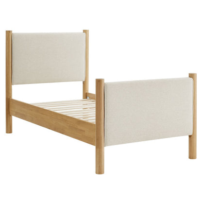 Maven Twin Size Fabric Upholstered Platform Bed