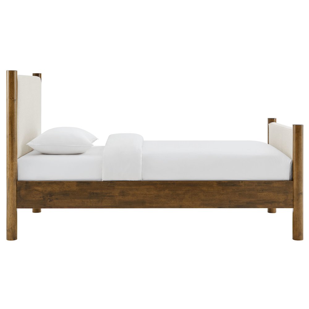 Maven Twin Size Fabric Upholstered Platform Bed