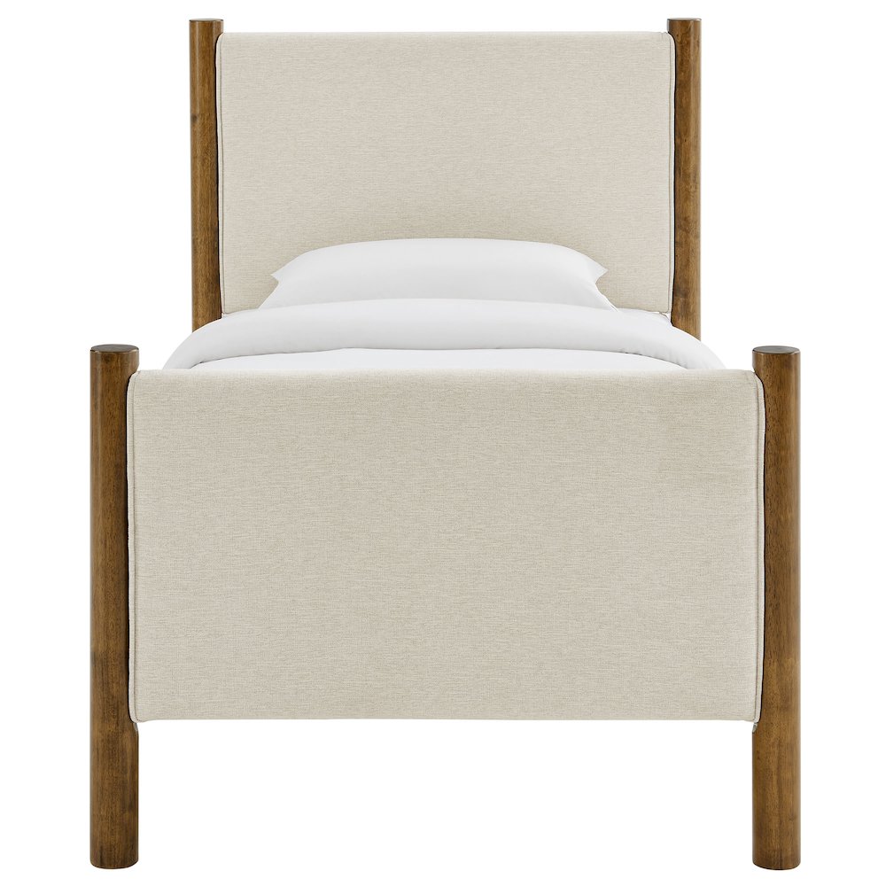 Maven Twin Size Fabric Upholstered Platform Bed