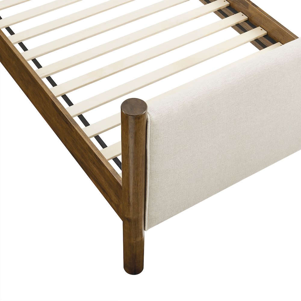 Maven Twin Size Fabric Upholstered Platform Bed