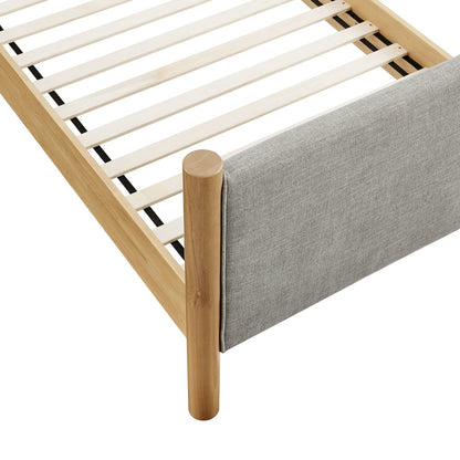 Maven Twin Size Fabric Upholstered Platform Bed