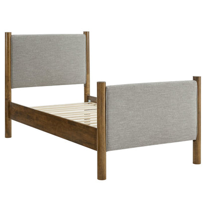 Maven Twin Size Fabric Upholstered Platform Bed