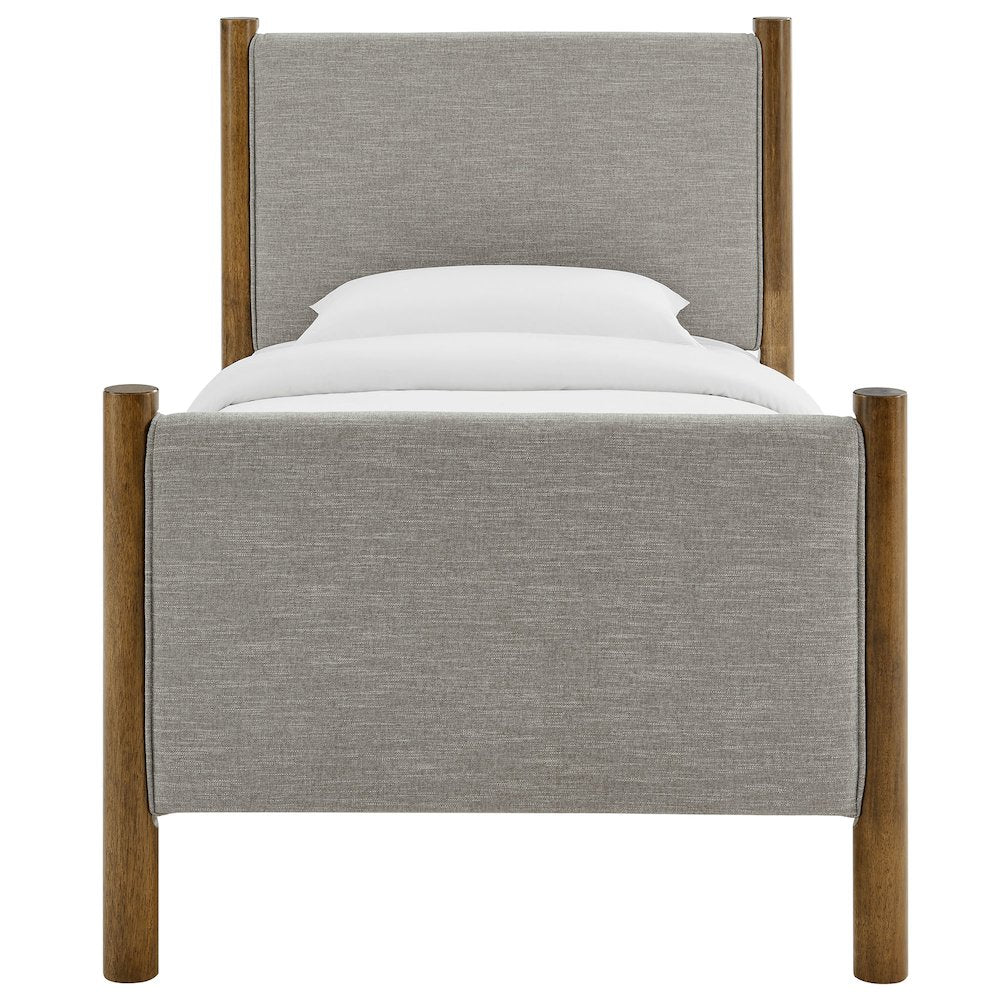 Maven Twin Size Fabric Upholstered Platform Bed