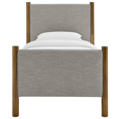 Maven Twin Size Fabric Upholstered Platform Bed