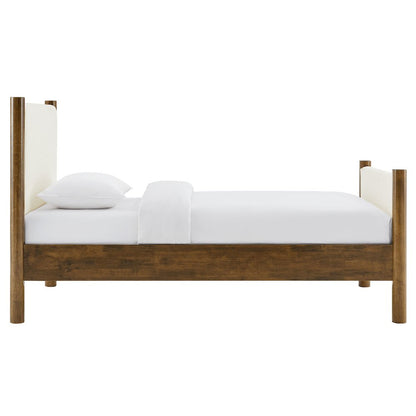 Maven Twin Size Boucle Upholstered Platform Bed