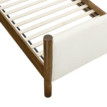 Maven Twin Size Boucle Upholstered Platform Bed