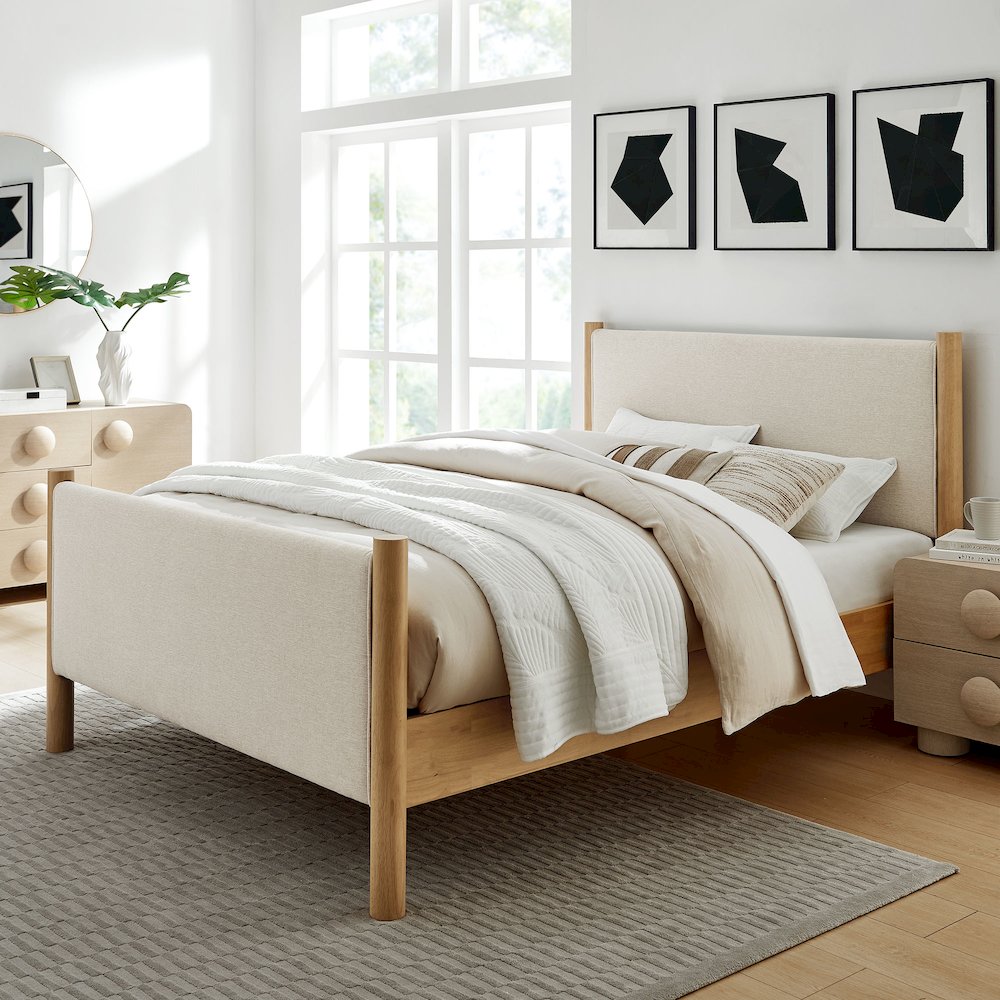 Maven Full Size Fabric Upholstered Platform Bed