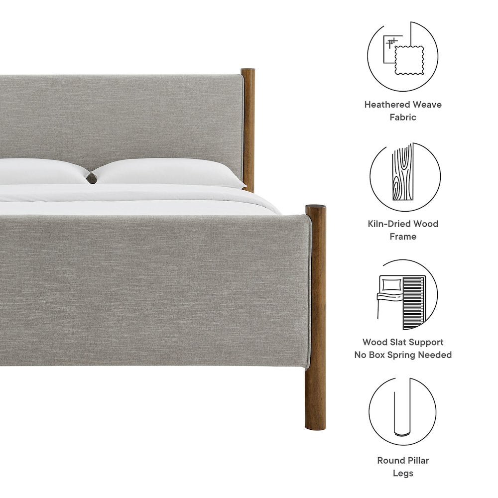 Maven Full Size Fabric Upholstered Platform Bed