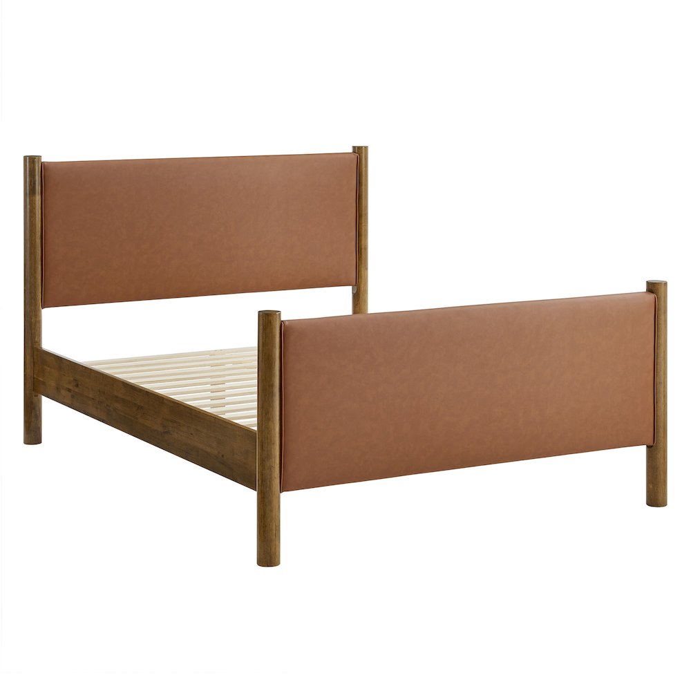Maven Full Size Vegan Leather Upholstered Platform Bed