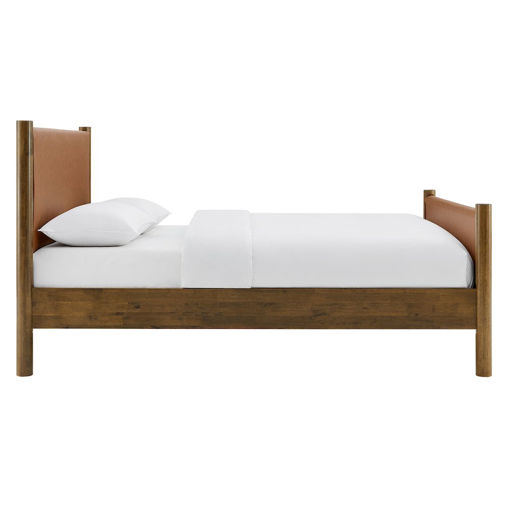Maven Full Size Vegan Leather Upholstered Platform Bed