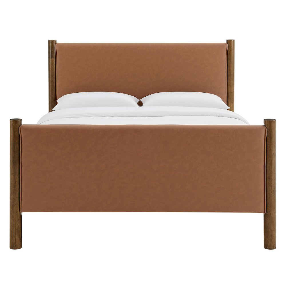 Maven Full Size Vegan Leather Upholstered Platform Bed