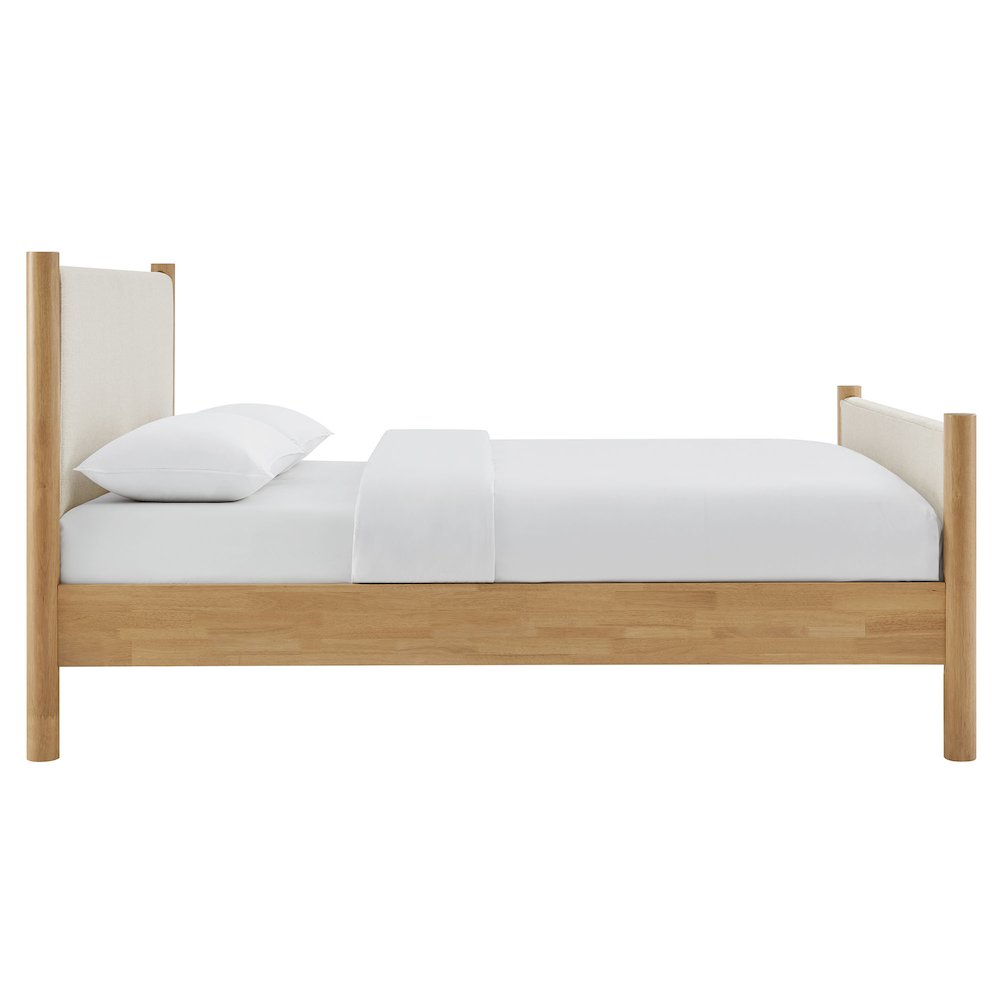 Maven Queen Size Fabric Upholstered Platform Bed