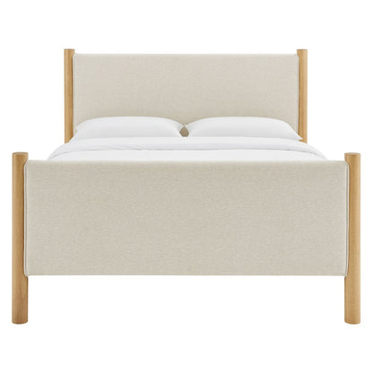 Maven Queen Size Fabric Upholstered Platform Bed