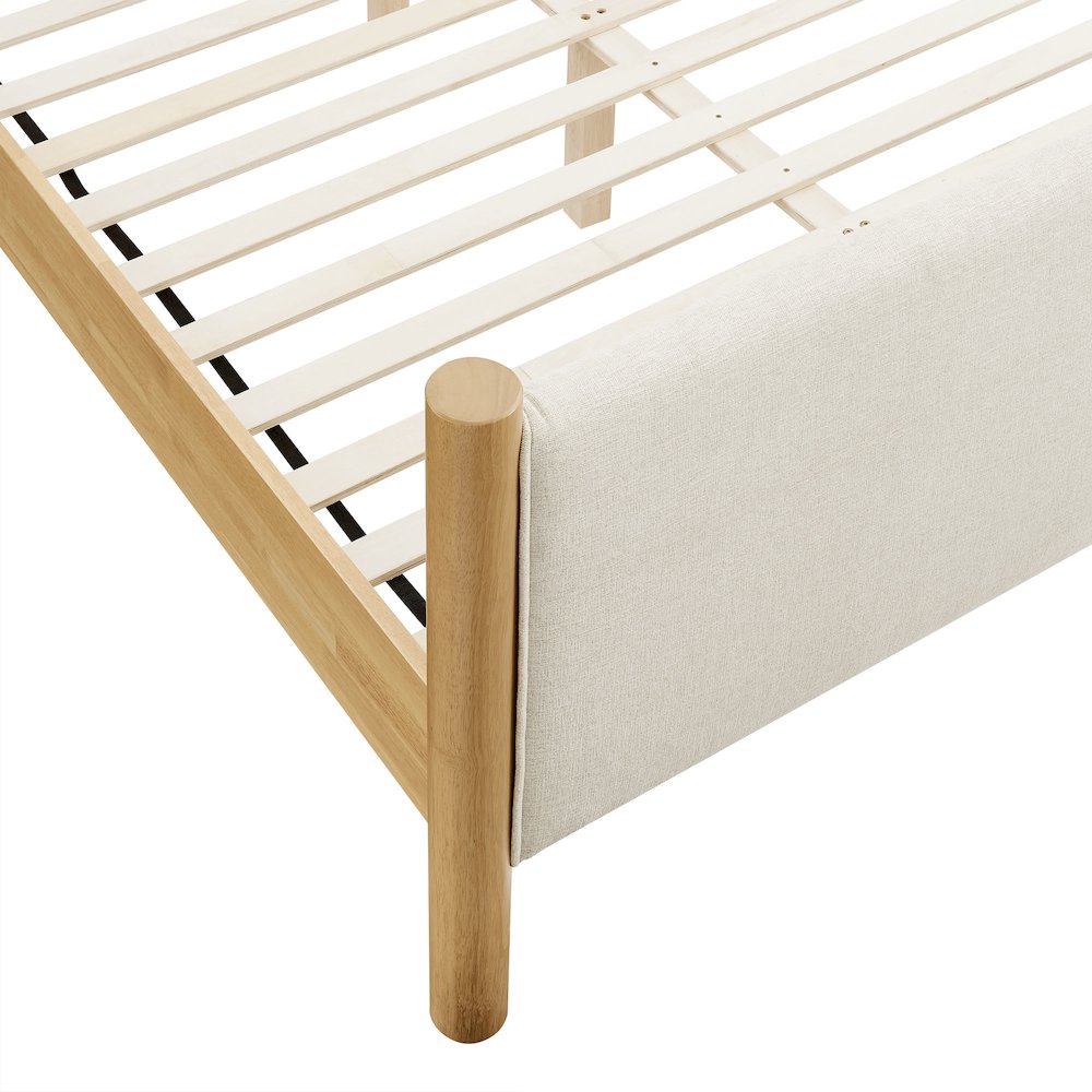 Maven Queen Size Fabric Upholstered Platform Bed