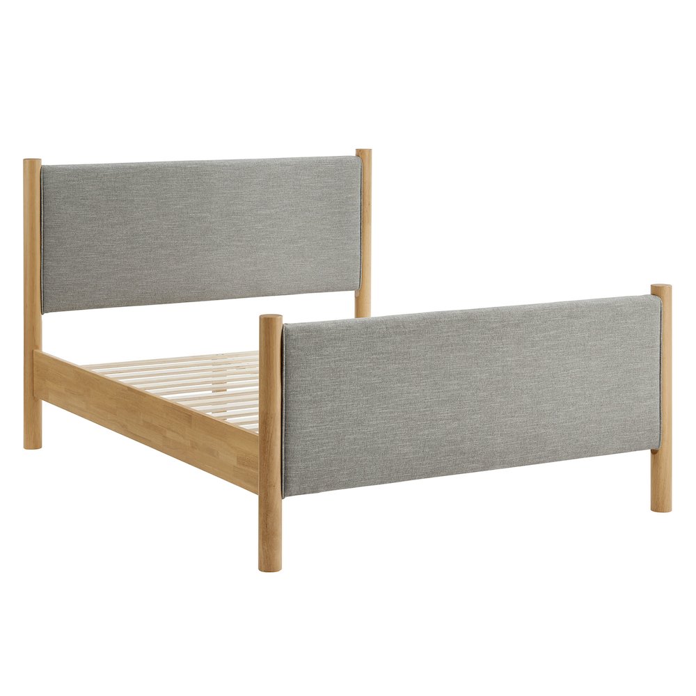 Maven Queen Size Fabric Upholstered Platform Bed
