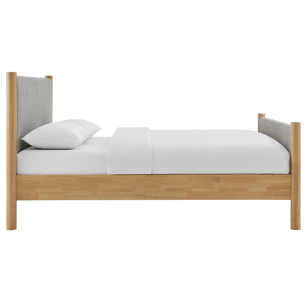 Maven Queen Size Fabric Upholstered Platform Bed