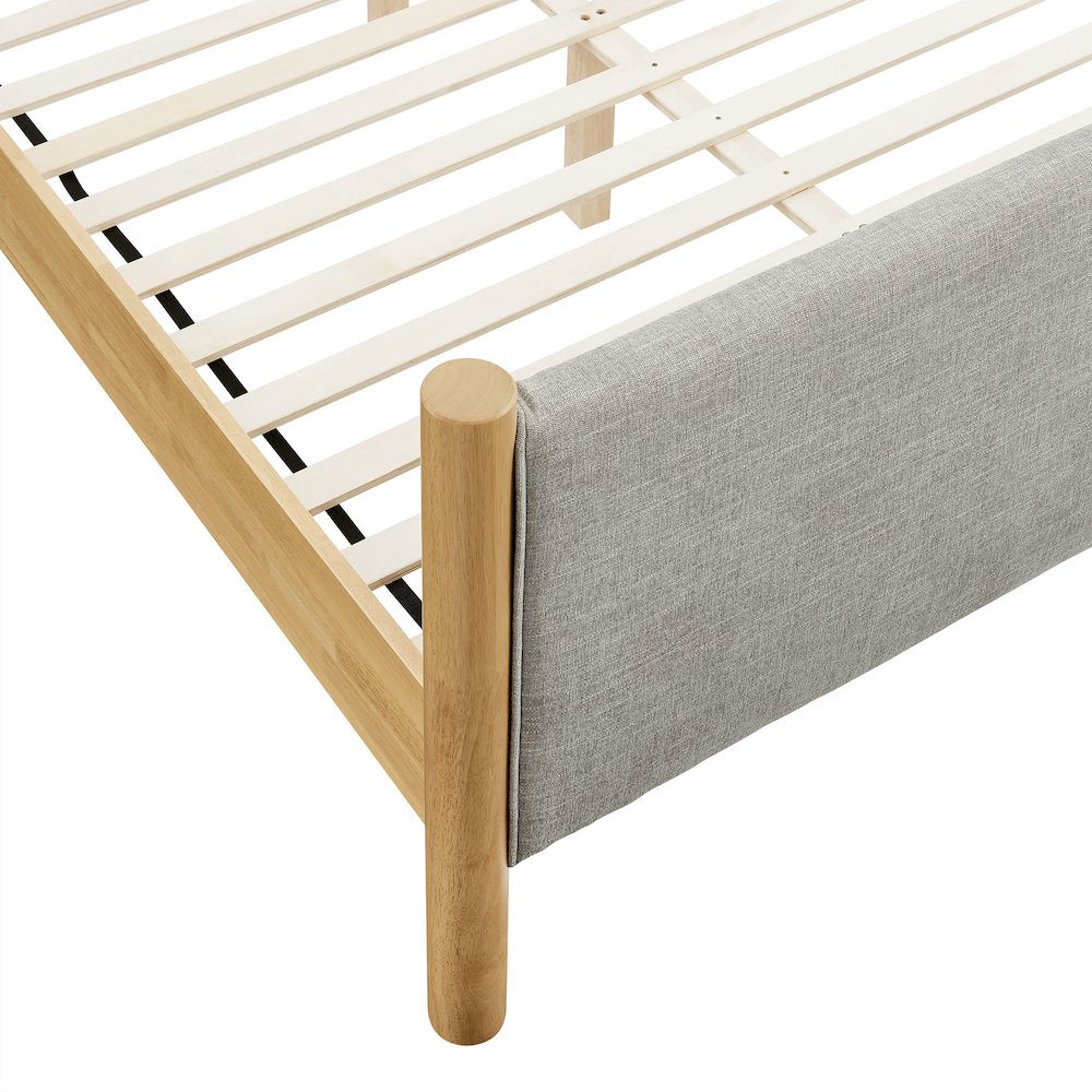 Maven Queen Size Fabric Upholstered Platform Bed
