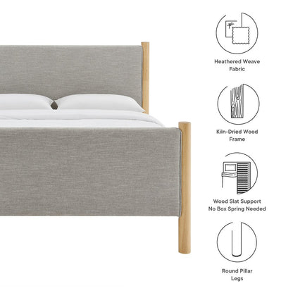Maven Queen Size Fabric Upholstered Platform Bed