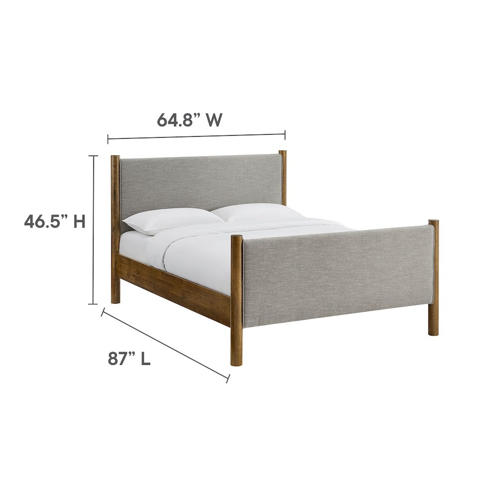 Maven Queen Size Fabric Upholstered Platform Bed