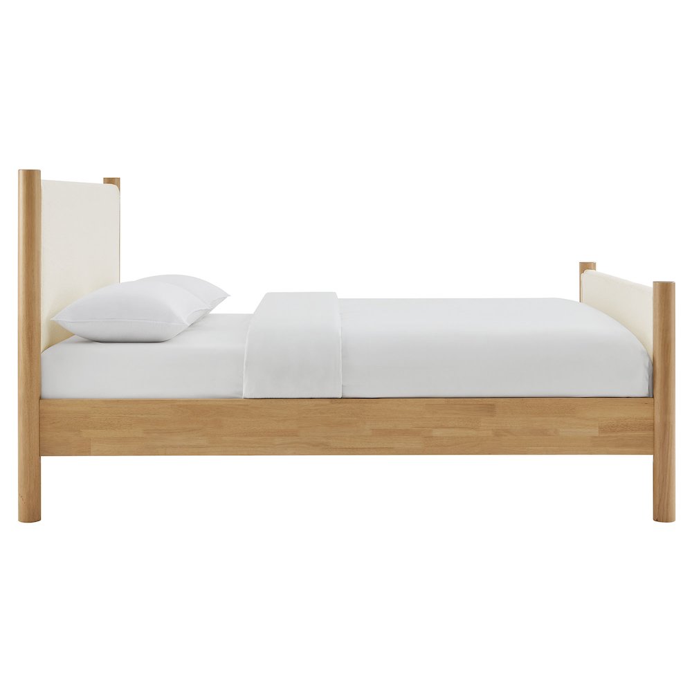 Maven Queen Size Boucle Upholstered Platform Bed
