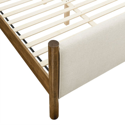 Maven King Size Fabric Upholstered Platform Bed