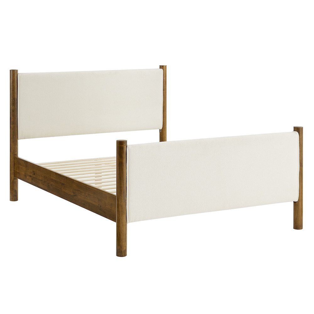 Maven King Size Boucle Upholstered Platform Bed