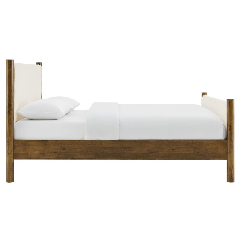 Maven King Size Boucle Upholstered Platform Bed