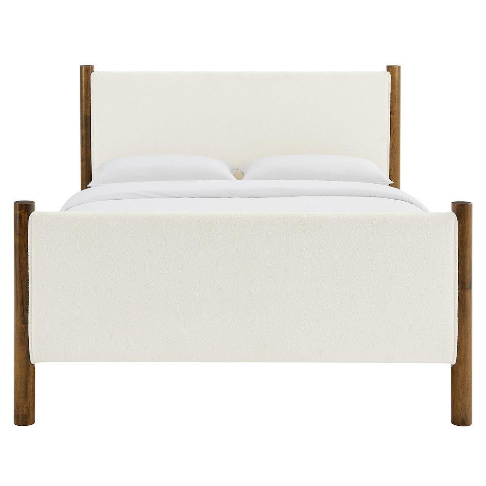 Maven King Size Boucle Upholstered Platform Bed