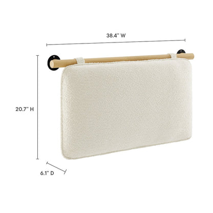 Anela Wall-Mounted Chenille Upholstered Twin Headboard