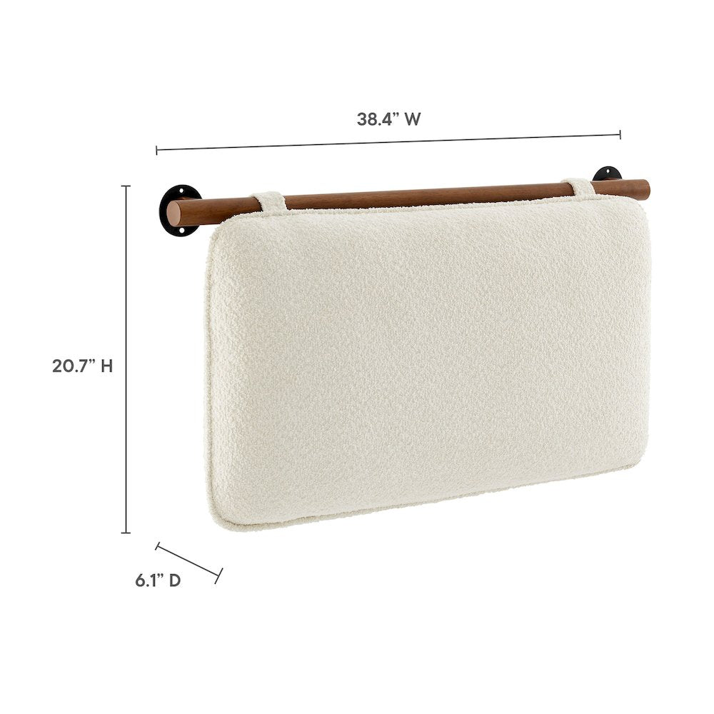 Anela Wall-Mounted Chenille Upholstered Twin Headboard
