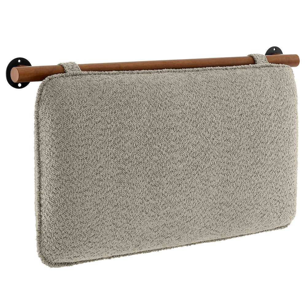 Anela Wall-Mounted Chenille Upholstered Twin Headboard