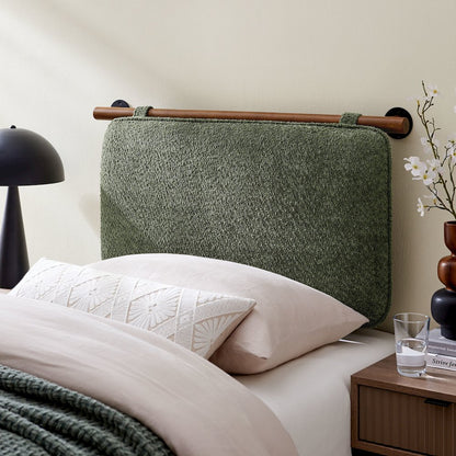Anela Wall-Mounted Chenille Upholstered Twin Headboard