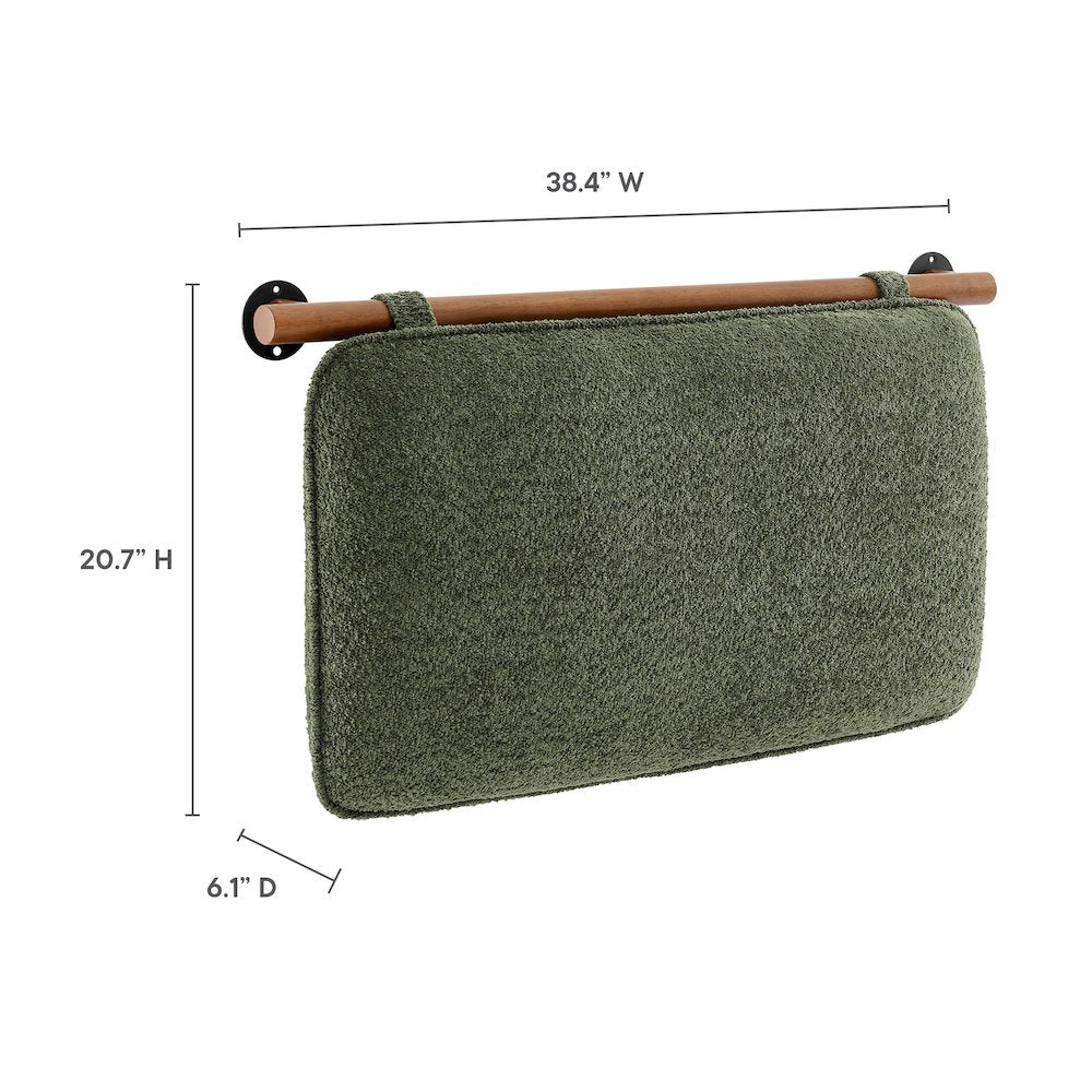 Anela Wall-Mounted Chenille Upholstered Twin Headboard
