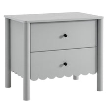 Emmeline Scalloped 2-Drawer Nightstand