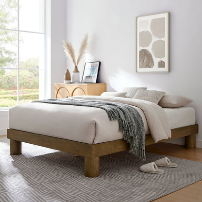Runa Wood King Platform Bed