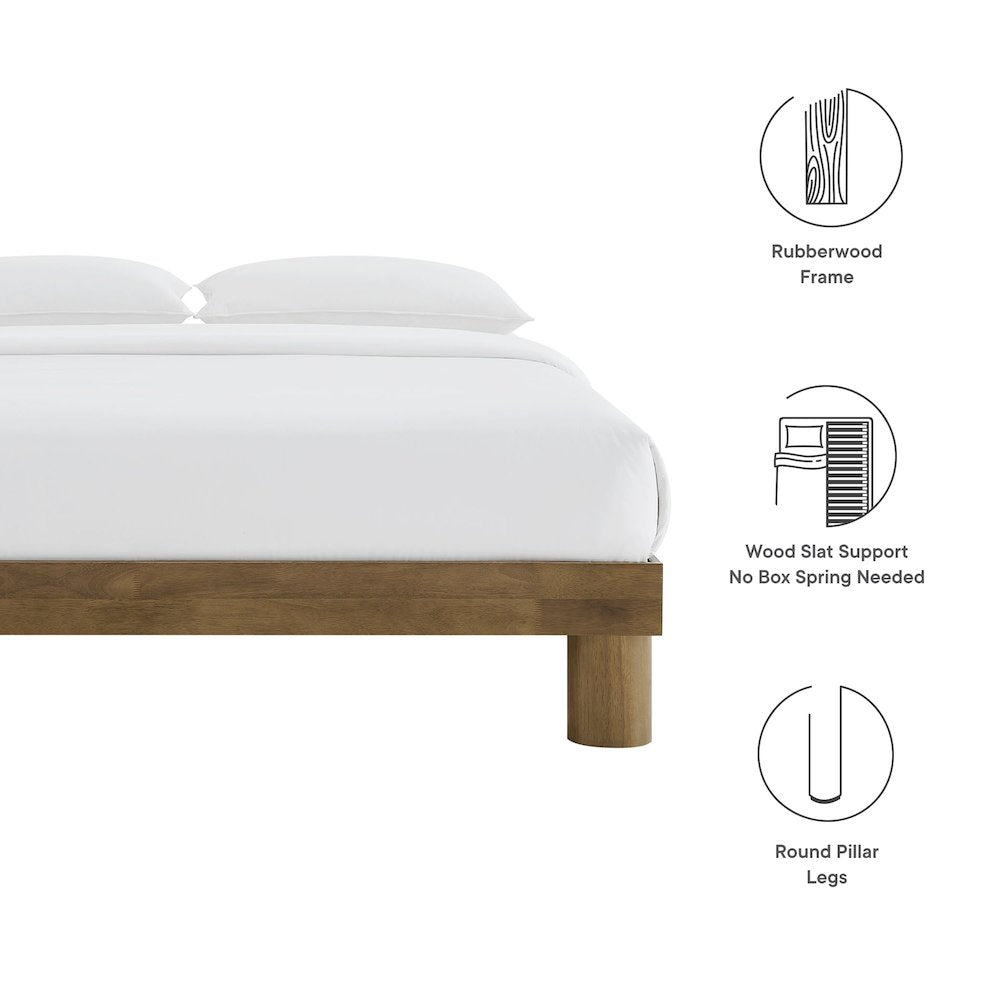 Runa Wood King Platform Bed