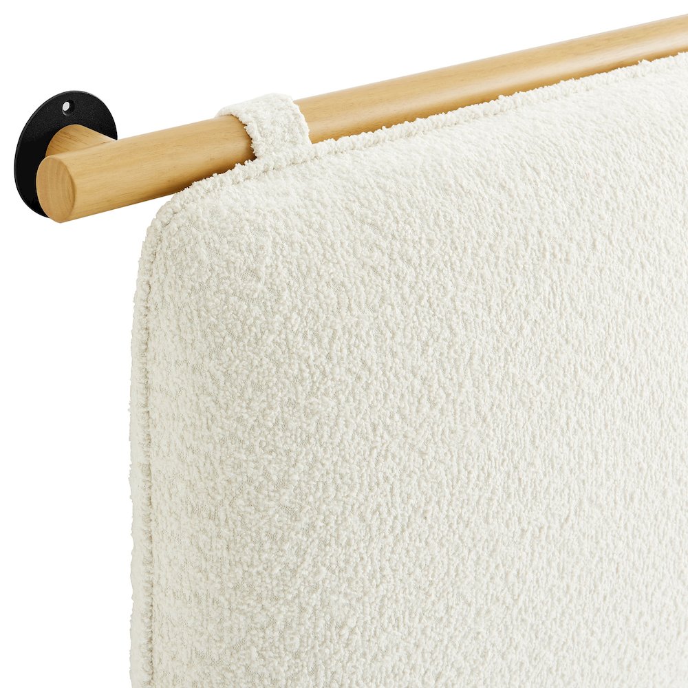 Anela Wall-Mounted Chenille Upholstered Full Headboard